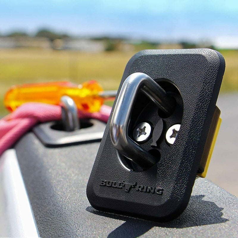 Bull Ring Classic Raised Fit Retractable Tie Down Anchors for '98-14 Ford F150, 98-16 Ford Super Duty, 88-13 Chevrolet Silverado and GMC Sierra, 95-08 Dodge RAM (1 Pair)â€¦ - Image 2